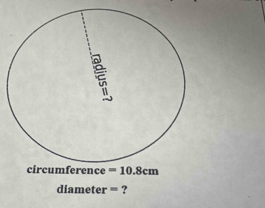 diameter = ?