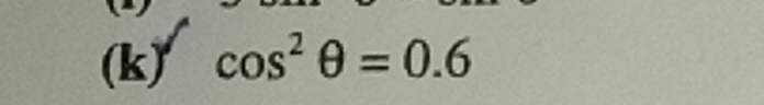 cos^2θ =0.6