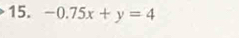 -0.75x+y=4