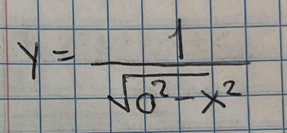 y= 1/sqrt(0^2-x^2) 