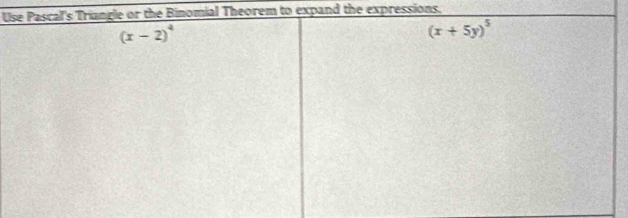 Ual Theorem to expand the expressions.