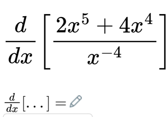  d/dx [...]=