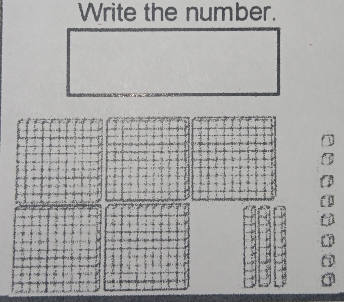 Write the number. 
a