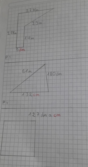 P=
P=
127 dm a cm