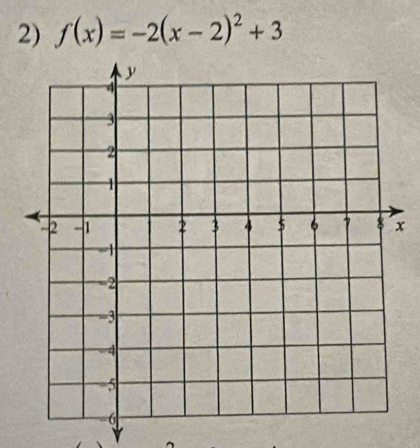 f(x)=-2(x-2)^2+3
x