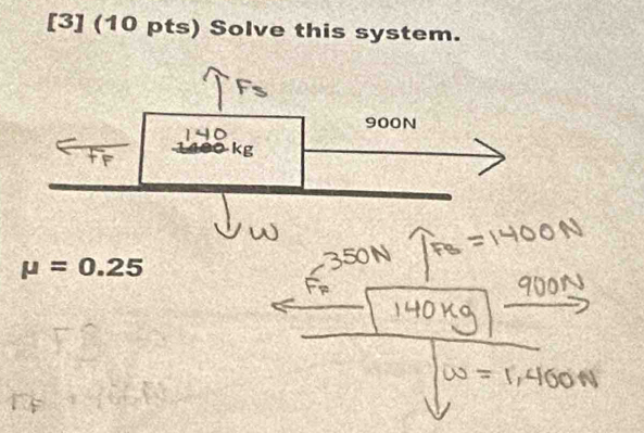 [3] (10 pts) Solve this system.
mu =0.25