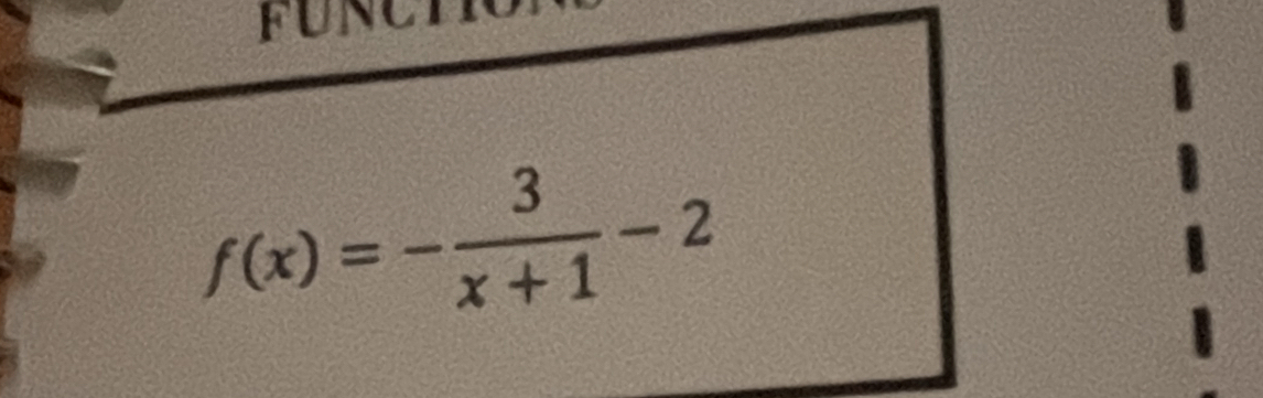 fUnCT
f(x)=- 3/x+1 -2