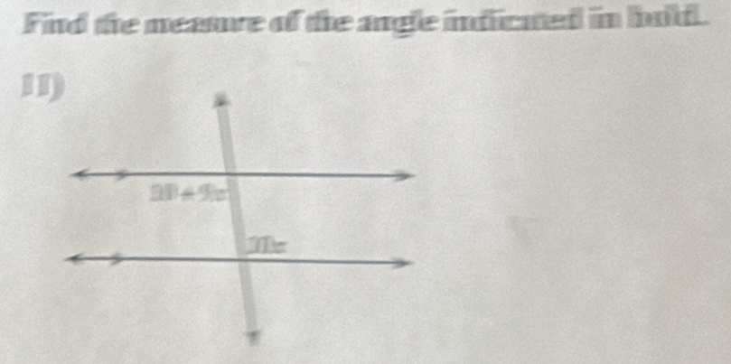 Find the meanre of the angle indicated in buld.