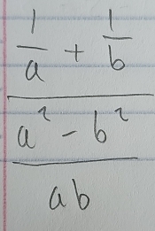 frac  1/a + 1/b  1/a - 1/c^2  1/ab -1