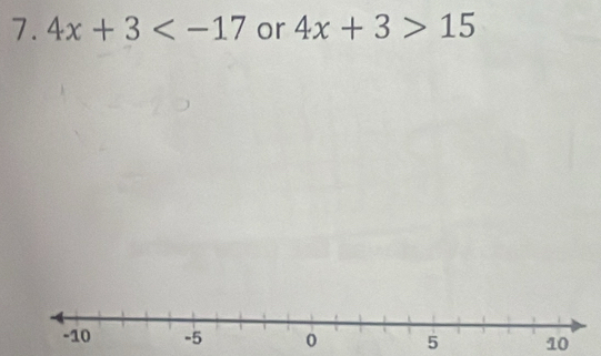 circ  4x+3 or 4x+3>15