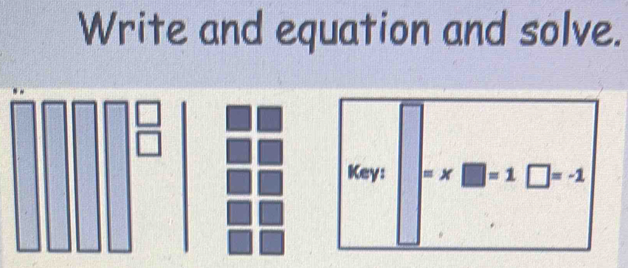 Write and equation and solve.