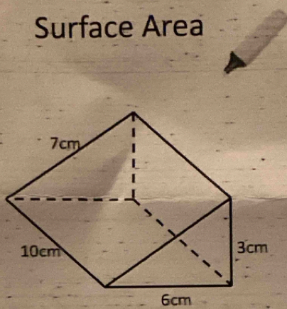 Surface Area
6cm