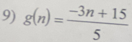 g(n)= (-3n+15)/5 