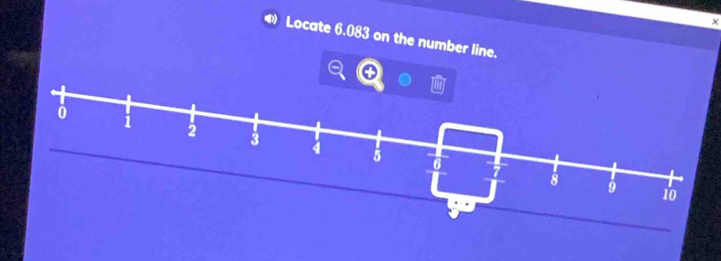 Solved: Locate 6.083 on the number line. [Math]