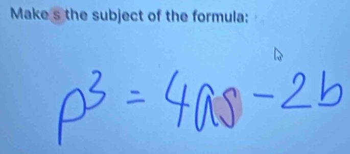 p^3=4as-2b