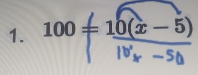 100 ÷ 10(≥ − 5)