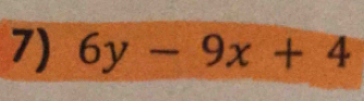 6y-9x+4