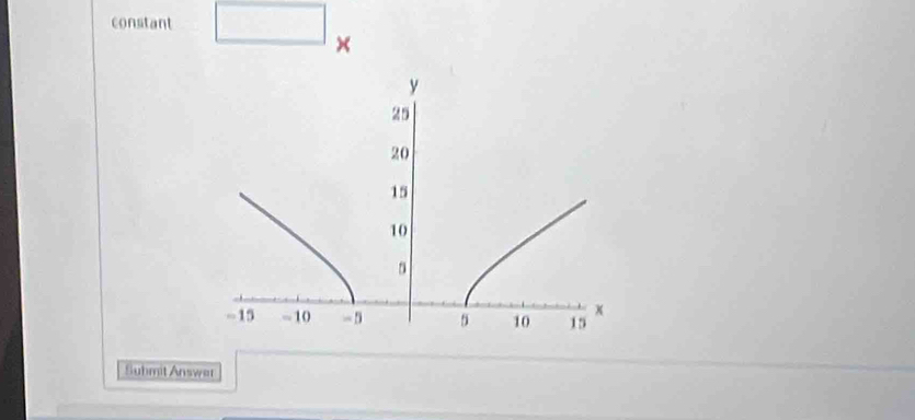 constant □ × 
Suhmit Answer