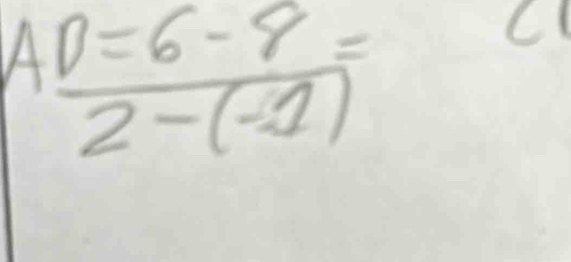  (AD=6-8)/2-(-1) =
C