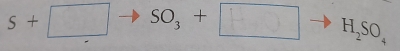 S+□ SO_3+ □ H_2SO_4