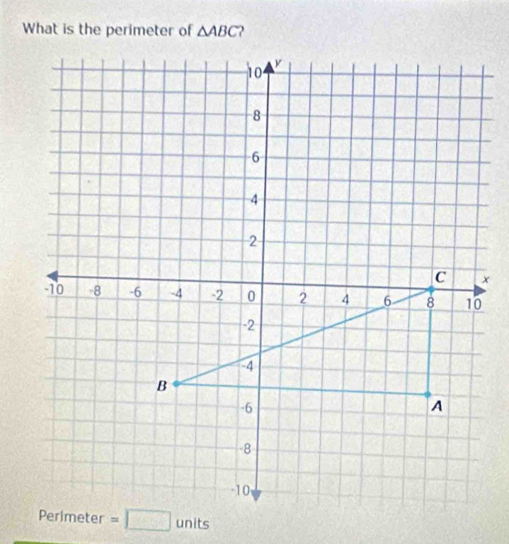 What is the perimeter of △ ABC