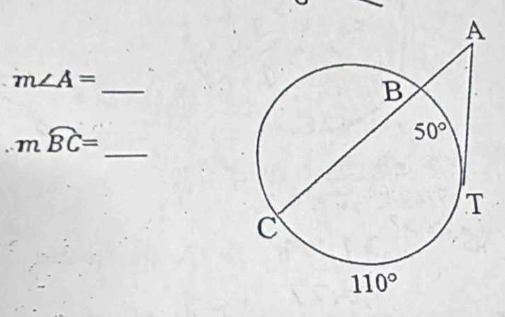 m∠ A=
_ moverline BC=