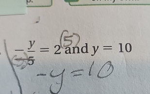 − ζ − 2 and y=10