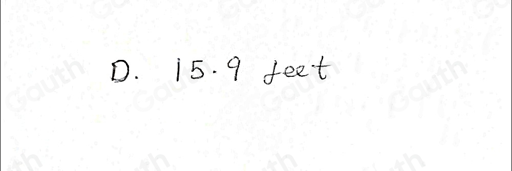 D. i5. 9 feet