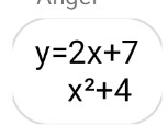 y=2x+7
x^2+4