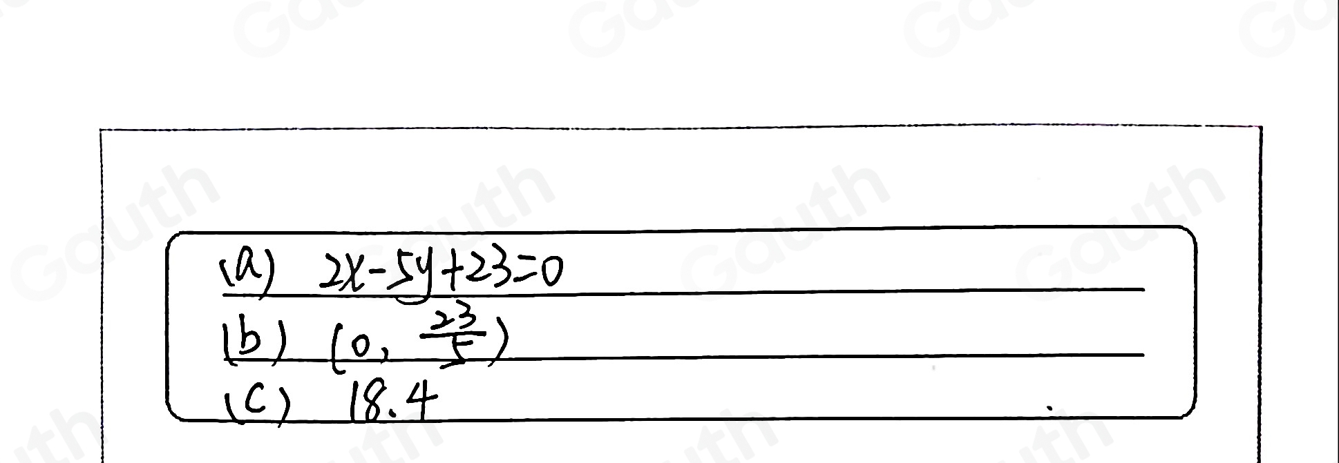 Solved: The points A and B have coordinates (6,7) and (8,2 ...