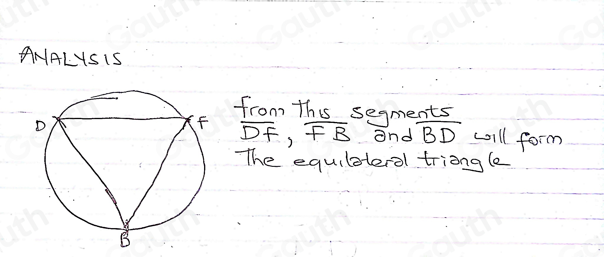 Solved: Zahid started the construction of an equilateral triangle ...