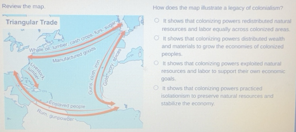 Solved: Review the map. How does the map illustrate a legacy of ...