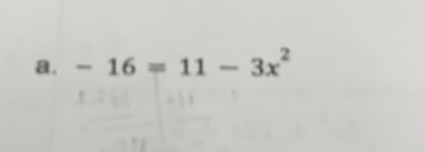 -16=11-3x^2