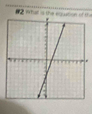 #2 What is the equation of th