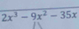 2x^3-9x^2-35x