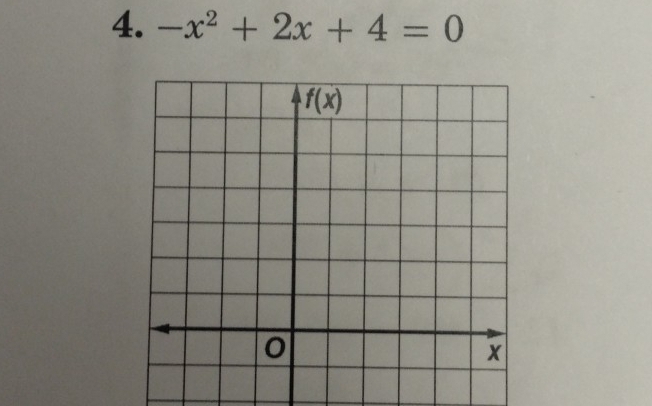 -x^2+2x+4=0