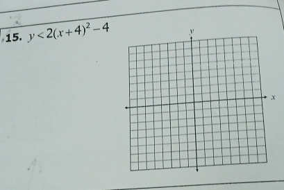 y<2(x+4)^2-4