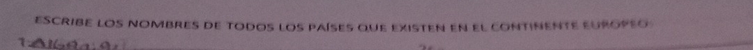 escribe los nombres de todos los países que existen en el continente eupopso