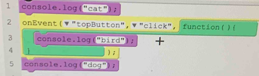 Solved: console.log(