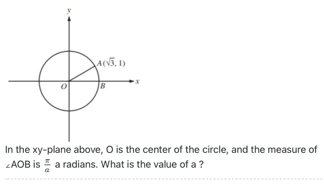 Solved: In the xy-plane abov the center of the circle, and the measure ...