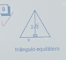 triángulo equilátero