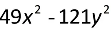 49x^2-121y^2