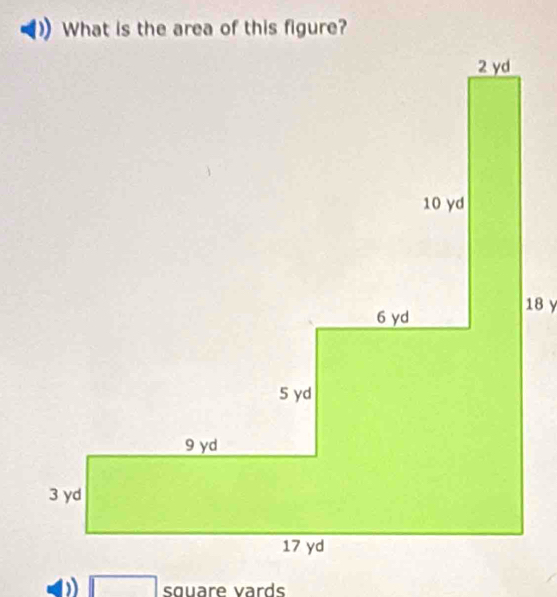 18 y
square vards