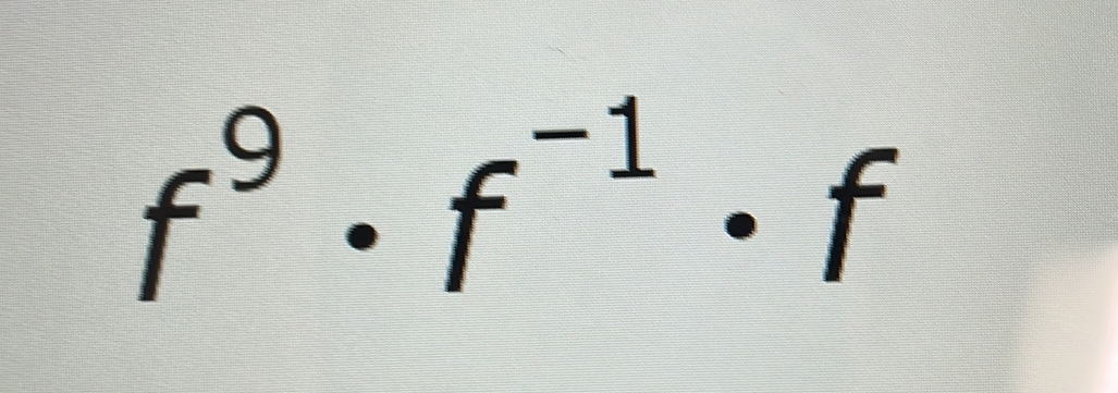 f^9· f^(-1)· f