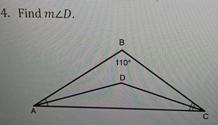 Find m∠ D.