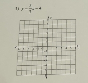 y= 5/3 x-4