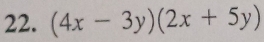 (4x-3y)(2x+5y)