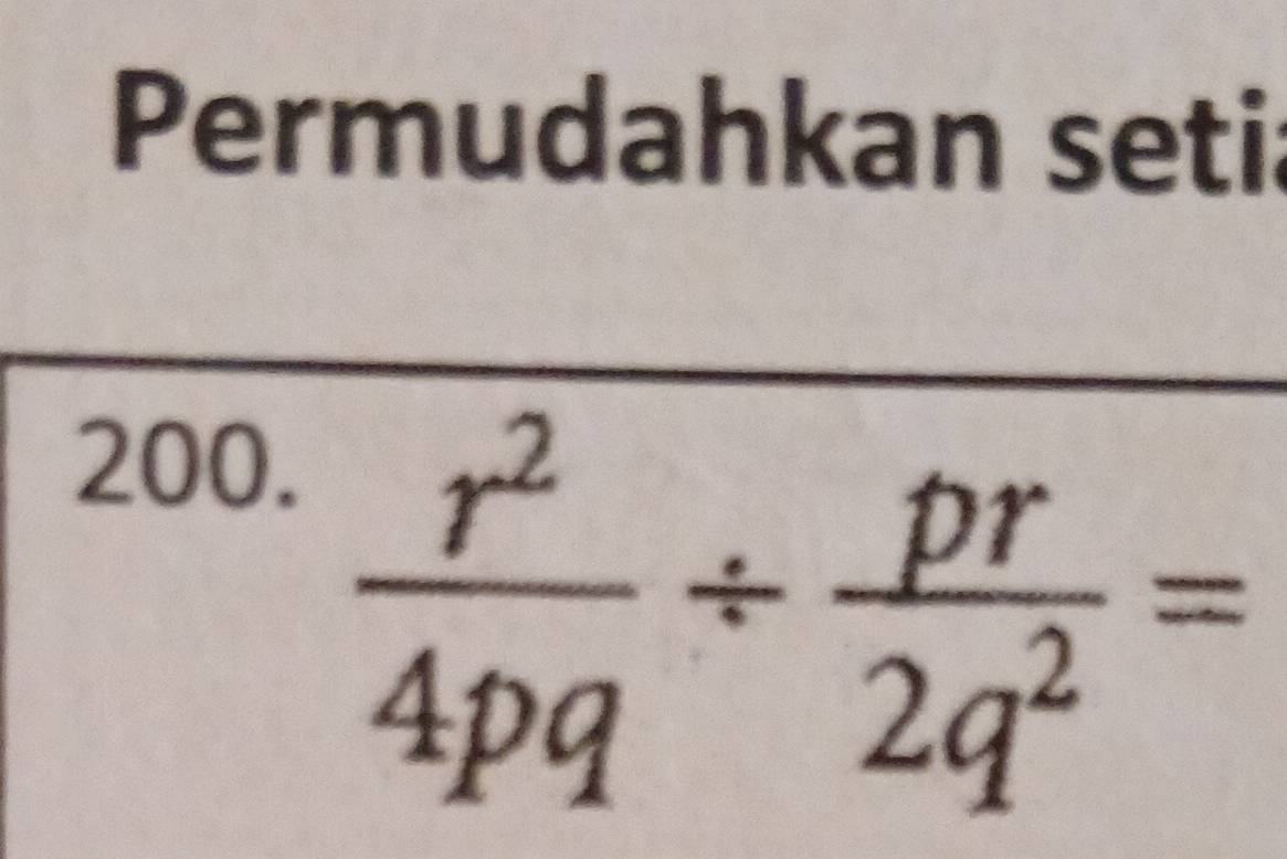 Permudahkan seti: