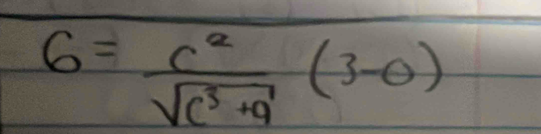 6=frac c^2sqrt(c^(c^3)+9)(3-0)