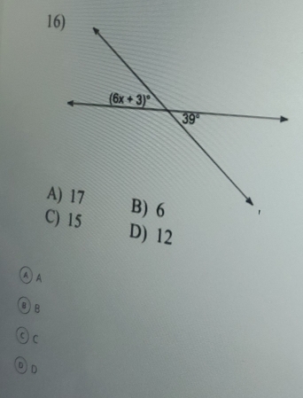 D) 12
① A
8 B
C C
D D